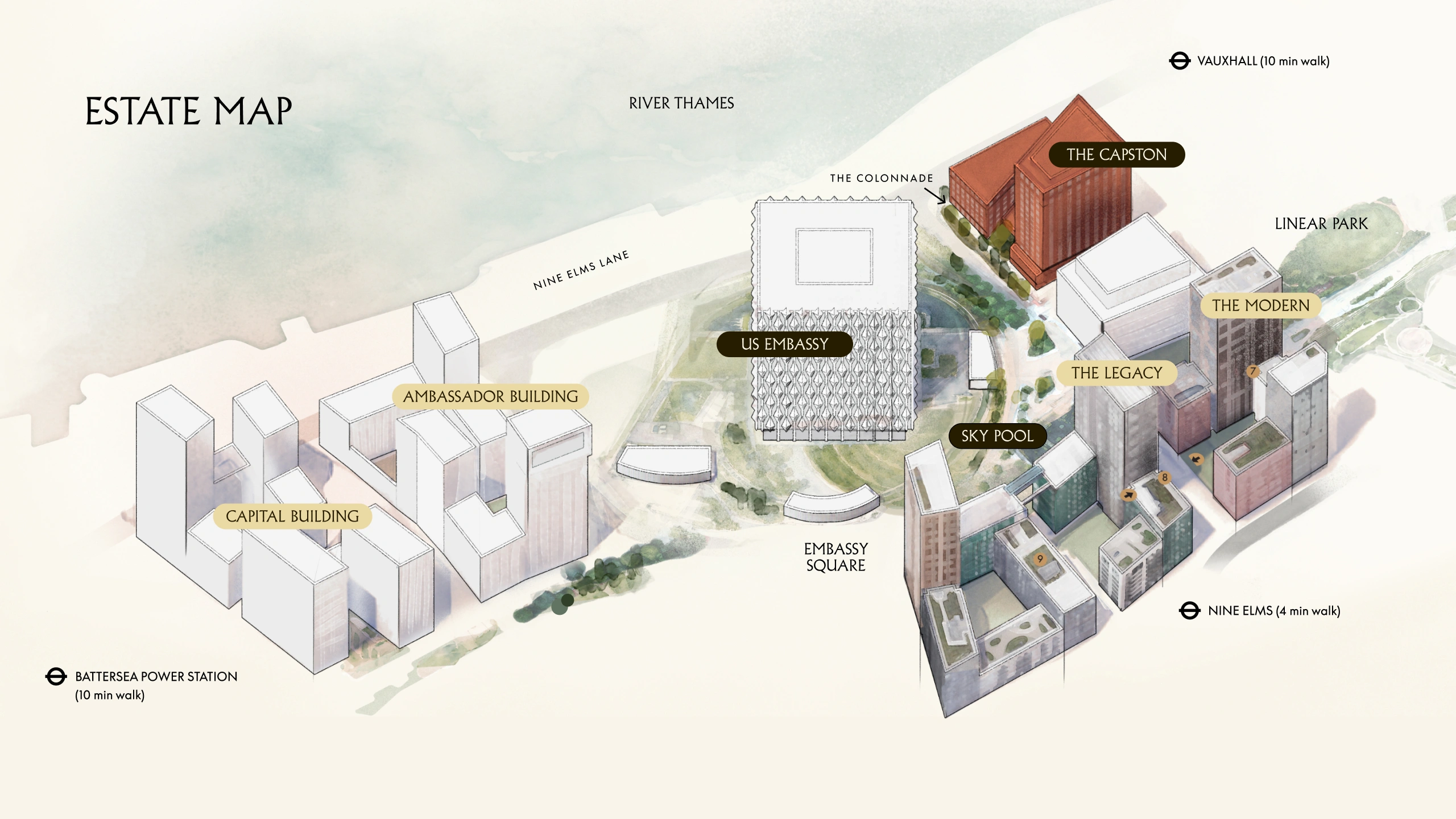 The Capston - Estate Map