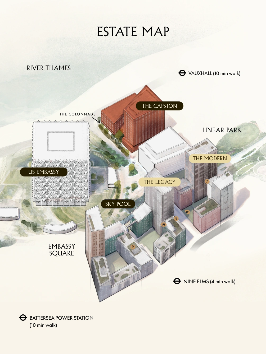 The Capston - Estate Map