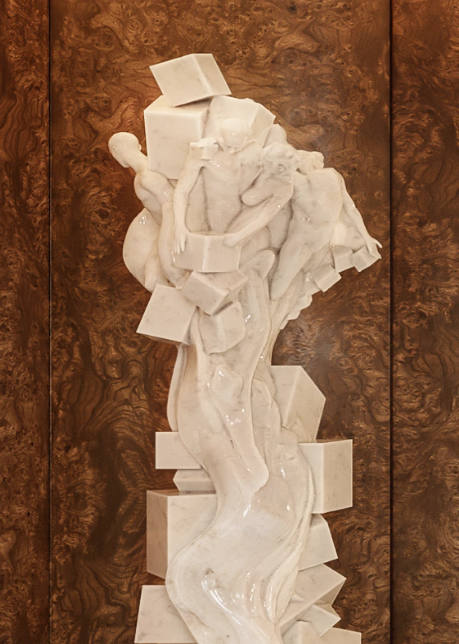 Burl Wood Detail at The Capston