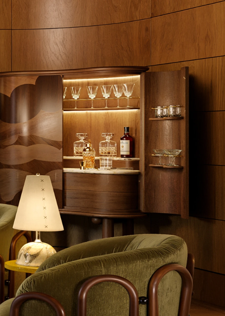 Marquetry Bar at The Capston