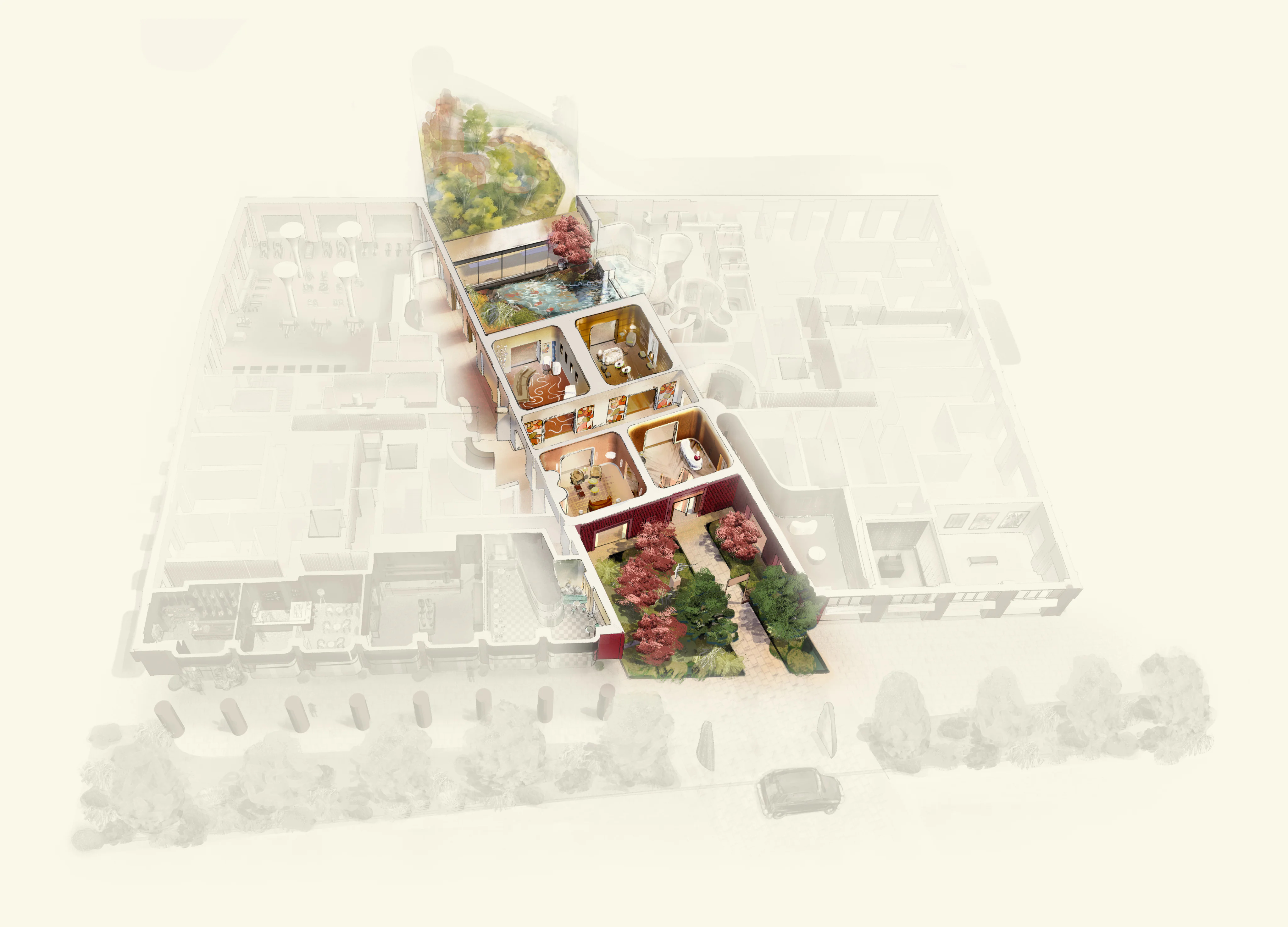 The Ground Floor SIteplan at The Capston