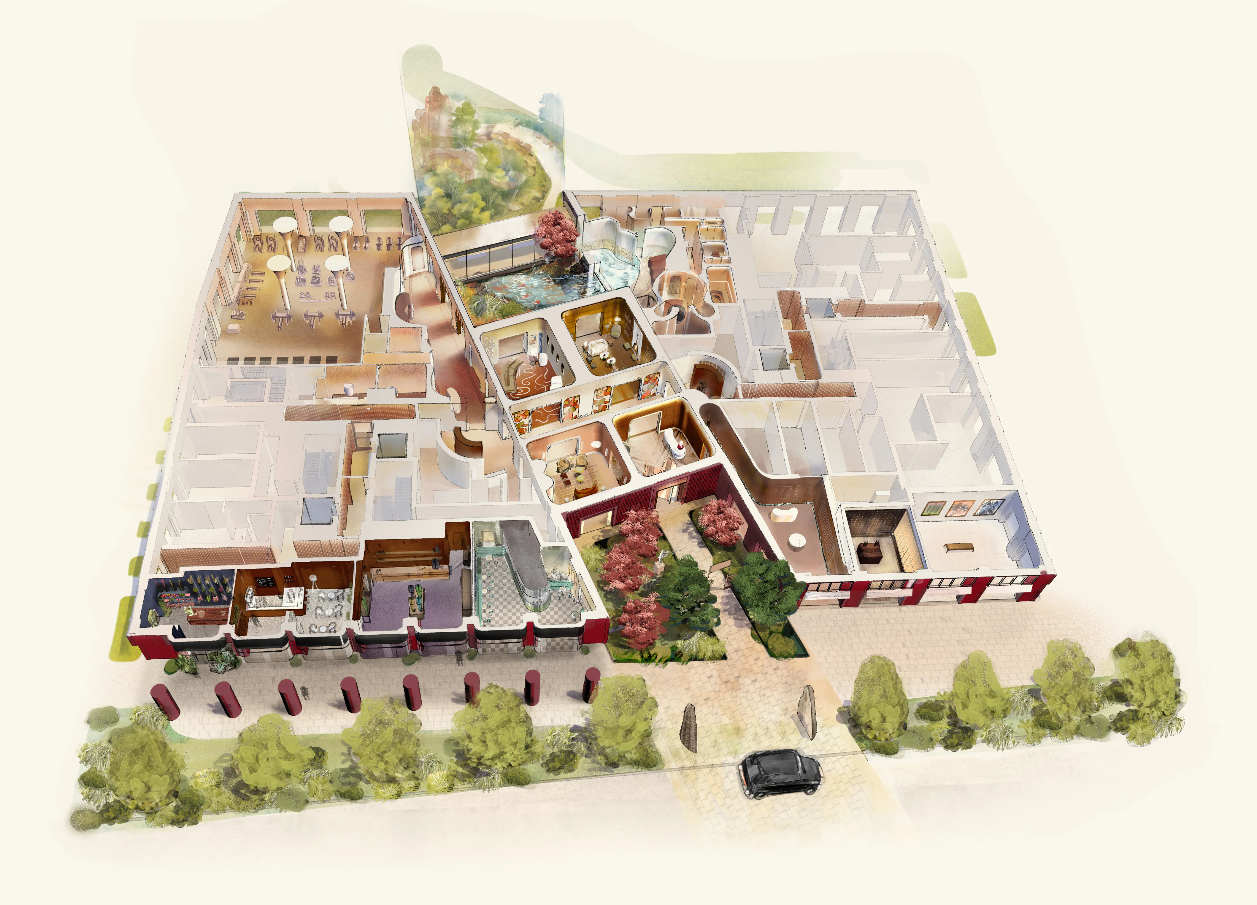 The Ground Floor SIteplan at The Capston